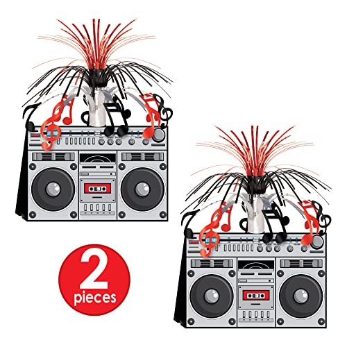 Beistle , 2 Piece Boom Box Centerpieces, 14''