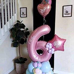 40 Inch Large Number Balloons Pink Mylar Foil Big Number 1 Giant Balloon Birthday Party Decoration