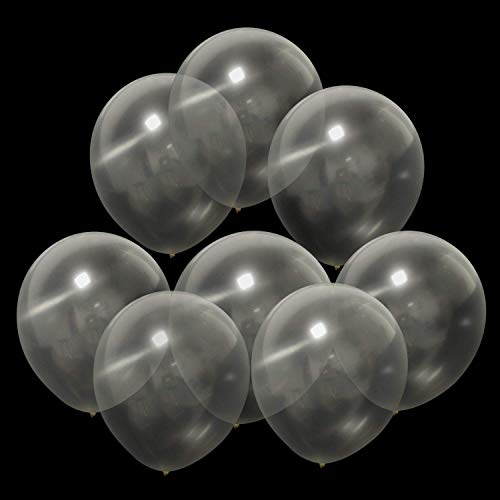 100pcs Clear Balloons - 10" Clear Latex Balloons Round - Helium Transparent Balloons for Wedding Birthday Baby Shower Party Festival Under the Sea Themed Party Decorations