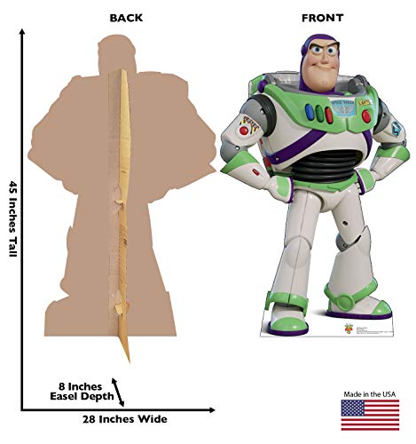 Advanced Graphics Buzz Lightyear Life Size Cardboard Cutout Standup - Disney Pixar Toy Story 4 (2019 Film)