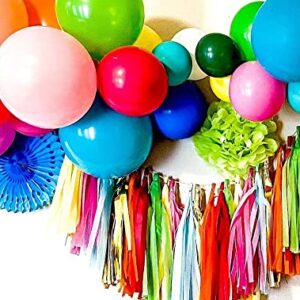 16.3Feet Fiesta Balloons Garland Arch Kit for Mexican Theme Party Rainbow Birthday Birthday Bridal Shower Baby Shower Graduation Party Decorations