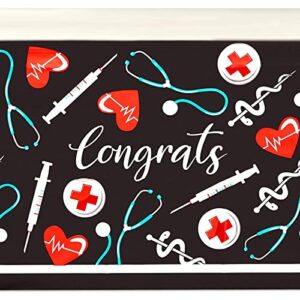 Sparkle and Bash 2022 Nurse Graduation Party Supplies, Congrats Table Covers (54 x 108 in, 3 Pack)
