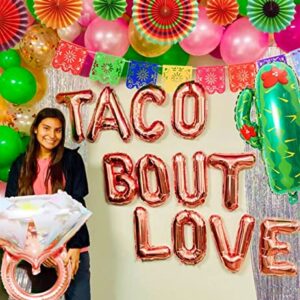 JeVenis Taco Bout Love Backdrop Taco Bout Love Balloons Taco Bout Love Bridal Shower Decorations Taco Bout Love Decorations Mexican Bridal Shower Decorations Cactus Bridal Shower Decorations