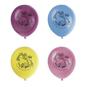 unique industries spirit riding free latex balloons – 12″ | assorted colors | 8 pcs