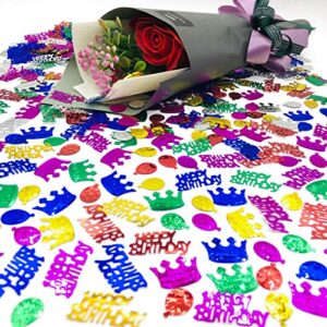 happy birthday confetti-foil sprinkles multicolor birthday sequins,birthday metallic for birthday party supplies(birthday)
