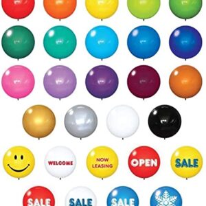 DuraBalloon Reusable Helium Free Replacement Balloons (5-Pack) - Weatherproof Plastic Outdoor Balloons NO HARDWARE INCLUDED