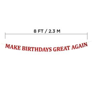 Funny Birthday Party Pack – Happy Birthday Banner and Swirls Pack - Adult Birthday Decorations – 21st – 30th – 40th – 50th – 60th – 70th – 80th Birthday Party Supplies