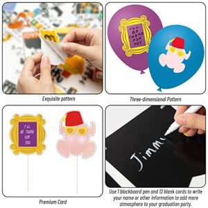 104Pcs Friend Themed Wedding Party Decorations The One Where Get Married Banners Latex Balloons Cake Toppers Stickers Marked Pen Friend Fans Party Supplies Backdrop Photo pro for Engagement Proposal