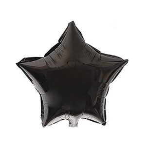 18″ star balloons foil balloons mylar balloons for party decorations party supplies, black, 10 pieces