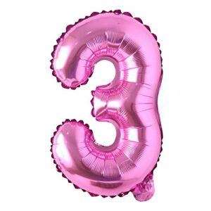 16″ inch single rose red alphabet letter number balloons aluminum hanging foil film balloon wedding birthday party decoration banner air mylar balloons (16 inch rose red 3)