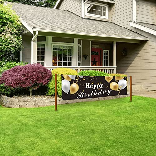 Custom Banners And Signs Customize Indoor Outdoor Personalized Photo Text Banner Home Decoration for Birthday Party Business Graduation Wedding Event (6' x 2')