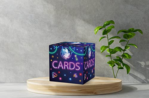 Disco Card Box for Wedding, Birthday, Baby or Bridal Shower, Engagement,Graduation,Retirements, Anniversaries, Party Favor, Decorations Or Money Box -  1 PC ( 004 DISCO )