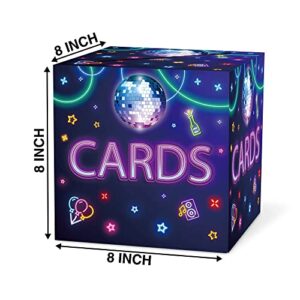 Disco Card Box for Wedding, Birthday, Baby or Bridal Shower, Engagement,Graduation,Retirements, Anniversaries, Party Favor, Decorations Or Money Box -  1 PC ( 004 DISCO )