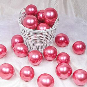 5 inch pink metallic balloons chrome party latex helium balloon,pack of 100