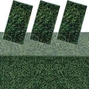 disposable green grass field plastic tablecloth grass print table covers 54 x 108 inches football baseball party table decor for sports theme parties decorations and supplies(3 piece)