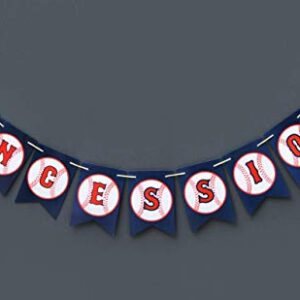 Boston Creative Company Baseball Concessions Banner Concession Sign Baseball Decor Baseball Happy Birthday Banner Baseball Themed Pennant Banner