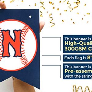 Boston Creative Company Baseball Concessions Banner Concession Sign Baseball Decor Baseball Happy Birthday Banner Baseball Themed Pennant Banner