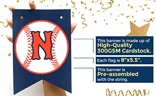 Boston Creative Company Baseball Concessions Banner Concession Sign Baseball Decor Baseball Happy Birthday Banner Baseball Themed Pennant Banner