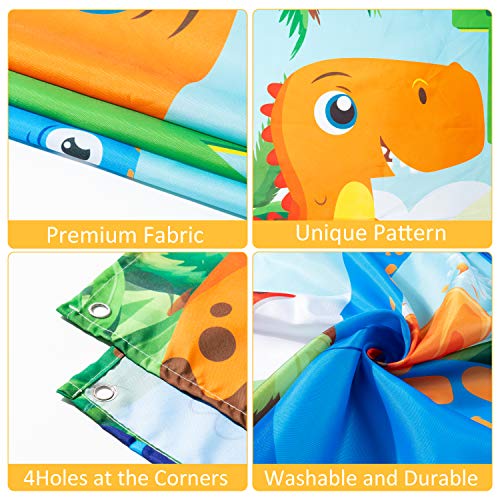 WATINC Roar Two Birthday Backdrop Banner Dinosaur Theme 2 Year Old Wild Forest XtraLarge Background Photo Booth Photography Baby Shower Party Decorations Supplies for Home Studio 71x43 Inch