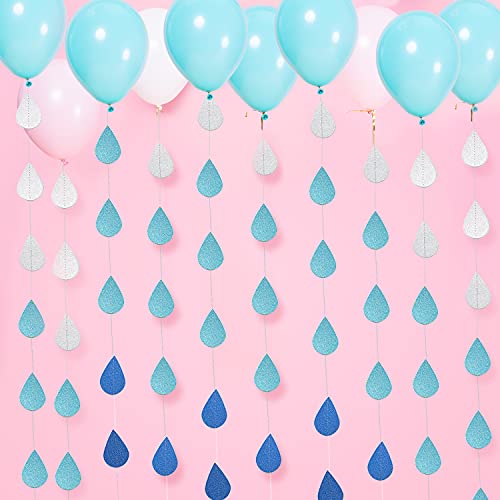 AUEAR, Raindrop Garland Paper Garland for Birthday Wedding Backdrop Party Hanging Decoration (9 Pack)