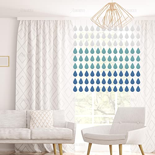 AUEAR, Raindrop Garland Paper Garland for Birthday Wedding Backdrop Party Hanging Decoration (9 Pack)