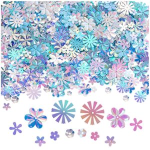 1200 pieces hippie confetti paper peace daisy flower for hippie party craft home table confetti decoration baby shower birthday hippie groovy party decorations