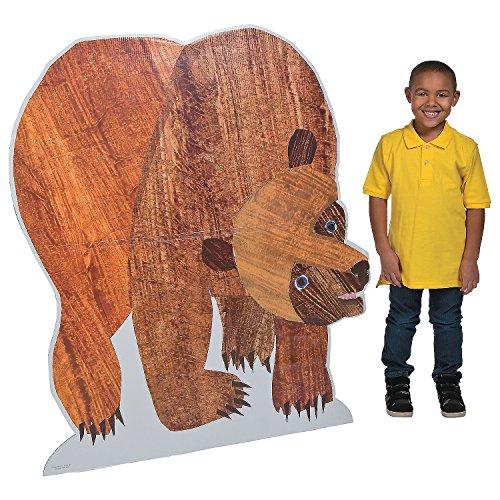 Brown Bear Life-Size Cardboard Stand Up - Party Decor - Large Decor - Floor Stand Ups - Birthday - 1 Piece