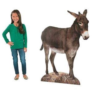 fun express – donkey nativity stand up – party decor – large decor – floor stand ups – 1 piece
