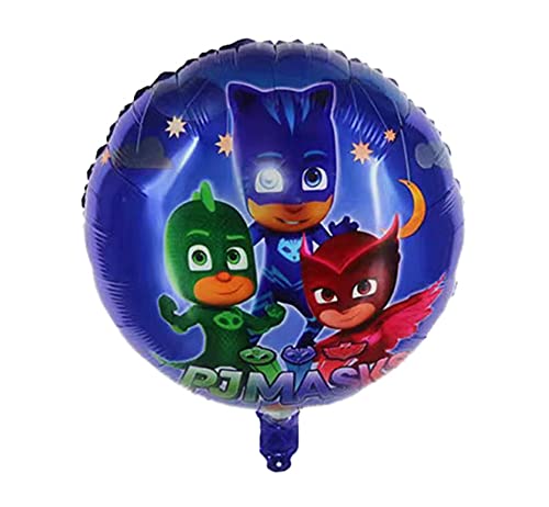 LOVSONG 5 PCS- PJ Mask Birthday Party Balloons - Foil Balloons Adult & Kids Party Theme Decorations