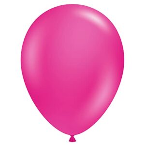 tuf-tex 11″ hot pink latex balloons