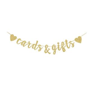 cards & gifts gold gliter paper banner, weeding,engagement, birthday, house warming party decors bakdrops