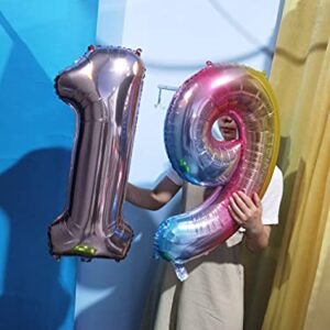 32 Inch Rose Gold Number 2 Balloons Foil Ballon Digital Birthday Party Decoration Supplies (Rose Gold Number 2 Balloon)