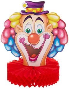 beistle clown centerpiece, 10-inch