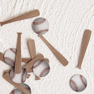 200Pcs-Baseball Table Confetti, Baseball Bat Confetti,Baseball Party Decorations,Table Decoration