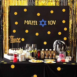 Mazel Tov Glitter Banner - Bar Mitzvah - Bat Mitzvah - Jewish Decorations - Engagement - Wedding