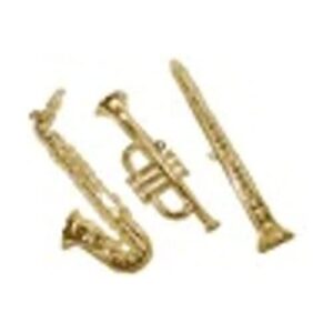 beistle gold plastic musical instruments