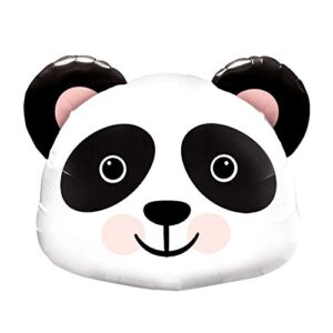 qualatex 31″ precious panda foil balloon, multicolor