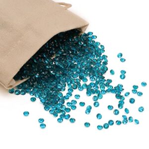 miraise 10000 acrylic crystals diamonds confetti scatter crystals wedding scatter table home decoration 4.5mm (teal blue)…