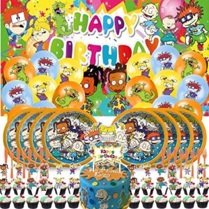 rugrats party supplies plates decorations balloons cake topper backdrop banner birthday set decor