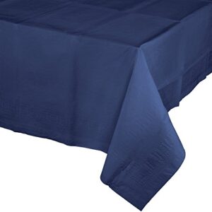 creative converting touch of color paper banquet table covers, navy blue(pack of 6) –