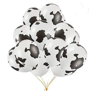 100pcs 12” funny cow print latex balloons perfect for birthday party christmas day father mather gift supplies decorations