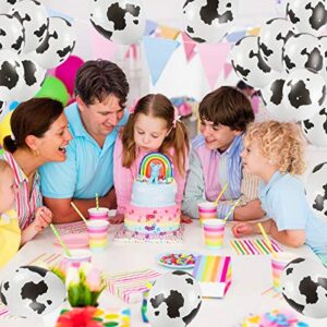 100PCS 12'' Funny Cow Print Latex Balloons Perfect For Birthday Party Christmas Day Father Mather Gift Supplies Decorations