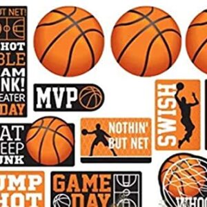 Basketball Value Pack Assorted Cutouts | 12 Pcs