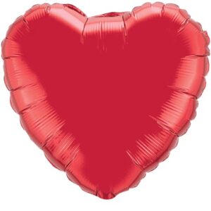 qualatex 18″ red heart foil balloon