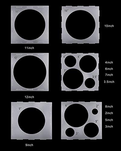 Auihiay 12 Holes Balloon Sizer Cube Box Collapsible Plastic Box Measurement Tool for Party Birthday Wedding Balloon Decorations Creating Balloon Arch Columns(2-12 Inch)