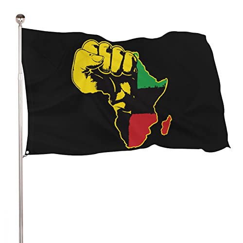 Africa Map Tradition Flags Decorative Funny Banners for Outside House Dorm Room Parties