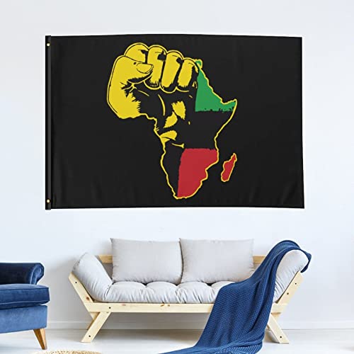 Africa Map Tradition Flags Decorative Funny Banners for Outside House Dorm Room Parties
