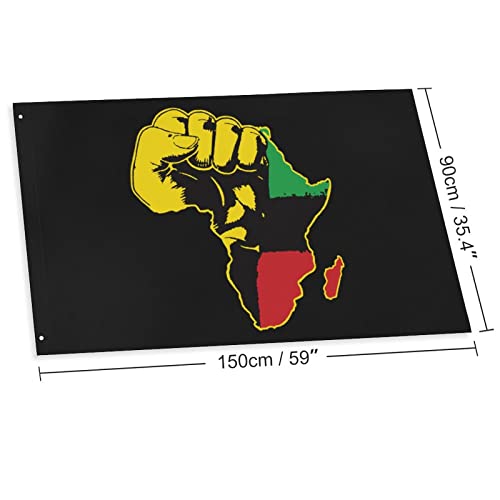 Africa Map Tradition Flags Decorative Funny Banners for Outside House Dorm Room Parties