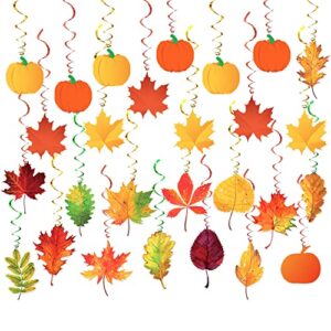 thanksgiving swirls for hanging thanksgiving decorations – no diy, pack of 60 | thanksgiving hanging decorations for home | fall decorations | thanksgiving party decorations, pumpkin patch decorations