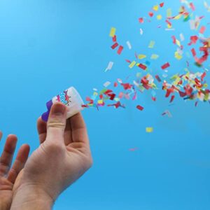 BEST PARTY EVER! Pull-N-Pop Confetti Poppers, Easy to Use, Pull Back and Release, 2-pack (12 Pull-N-Pops Total)